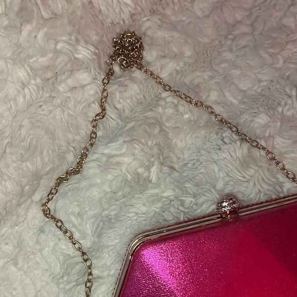 Pink Rhinestone Clutch Bag - Picture 8 of 11